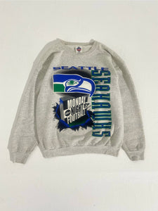 Vintage 1990's Seattle Seahawks ‘Monday Night Football’ Crewneck Sz. XL