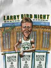 Vintage 1990s Larry Bird Salem Sportswear HOF Induction Night Caricature T-Shirt Sz. L