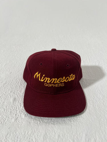 Vintage Minnesota Gophers Sports Specialties Script Snapback Hat