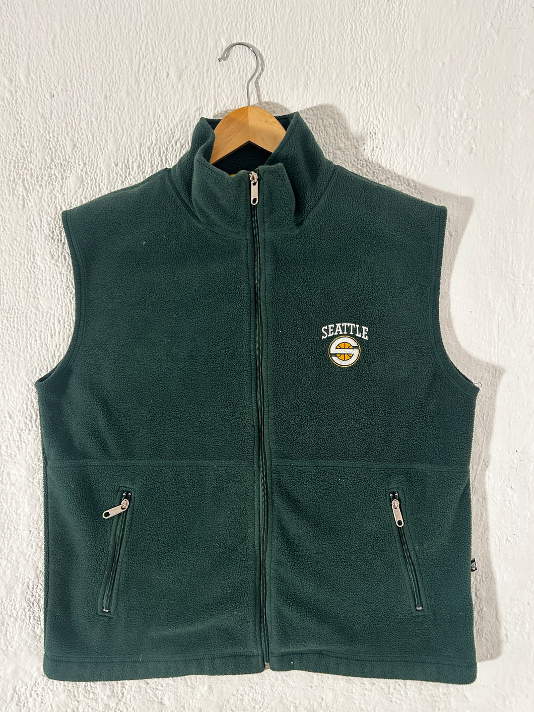 Seattle Supersonics Fleece Vest Sz. M