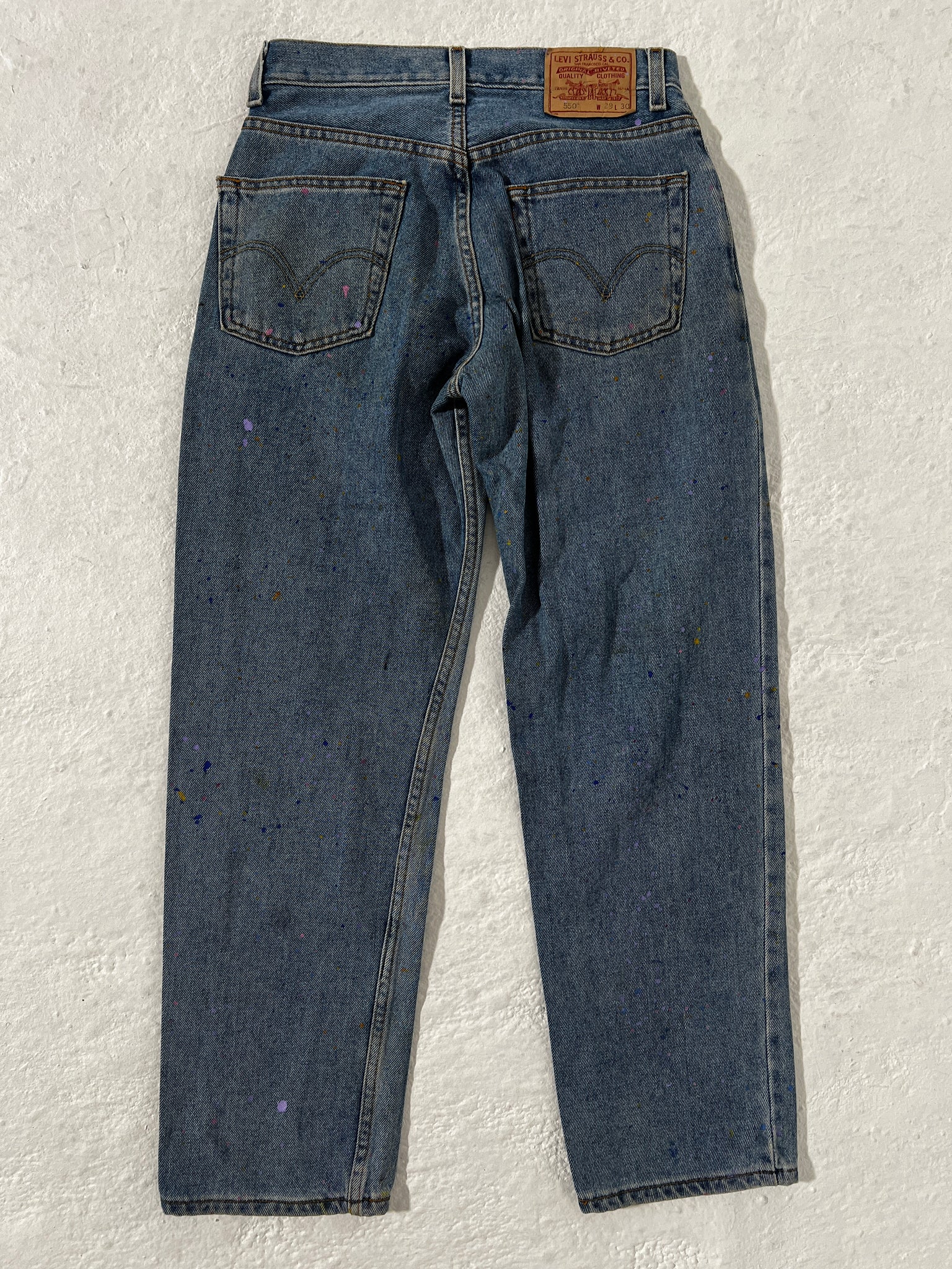 1/1 Levis Paint Splatter Jeans 29x30 - Main Image