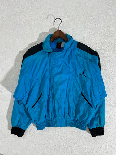 Rare Vintage Nike Jordan Teal Windbreaker Jacket Size M