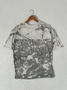 Vintage 1990's Seattle Seahawks AOP NFL T-Shirt Size XL