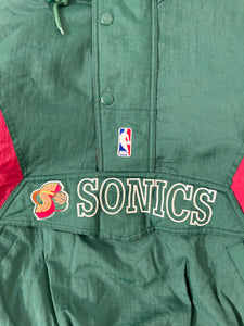 Vintage 1990's Seattle Supersonics Starter Jacket Sz. S (DEPT1)