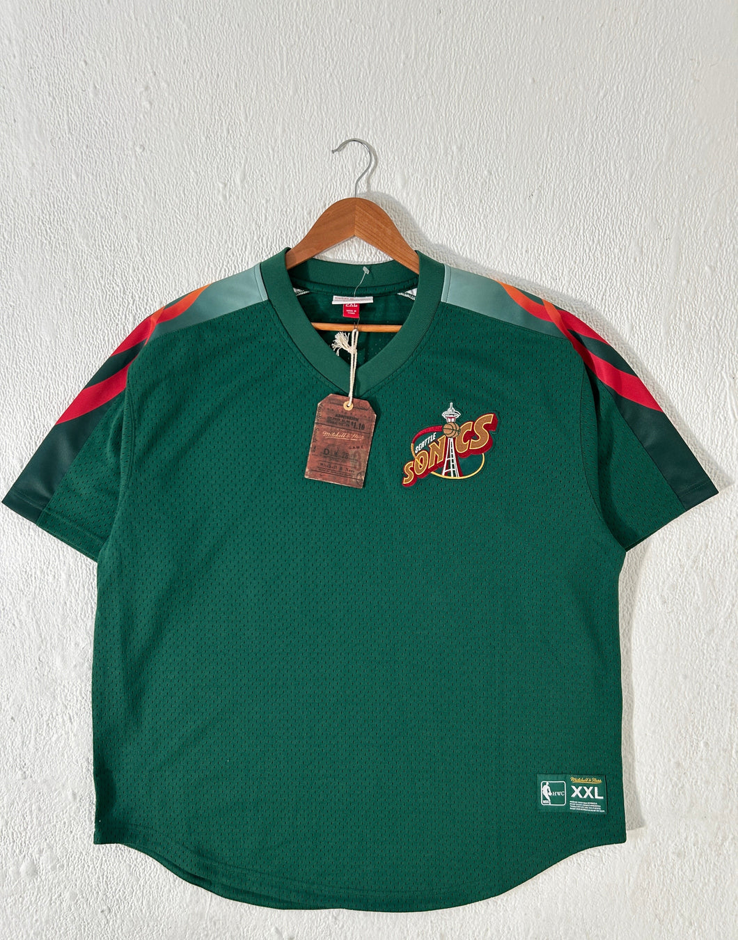 Mitchell & Ness Seattle SuperSonics Warm Up Shirt Sz. 2XL (DEPT1)