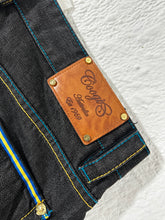 Vintage Coogi Black & Blue Denim Jeans Sz. 36 x 34