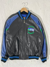 Vintage Seattle Seahawks Carl Banks Leather Jacket Size L
