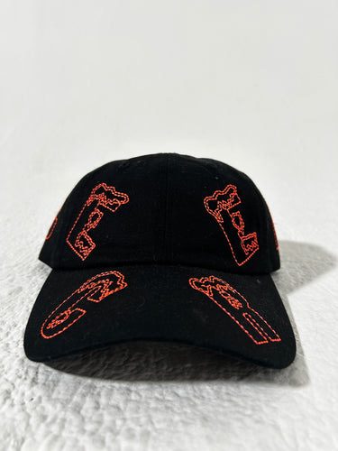 Ice Cream Spelling Dad Hat Black