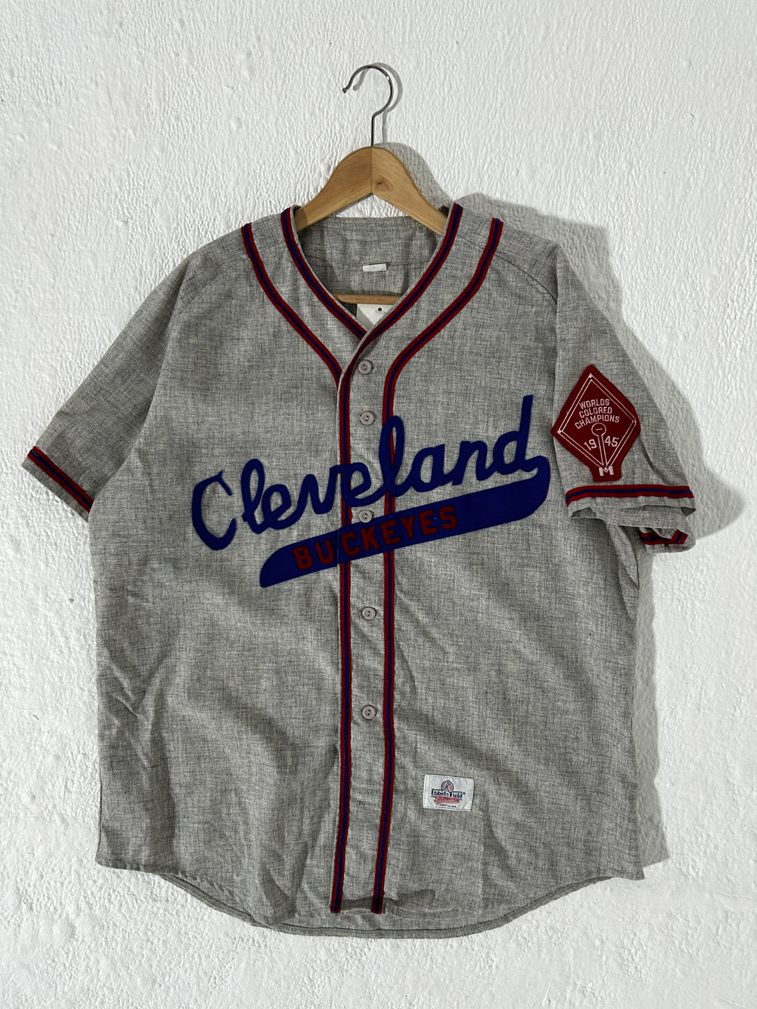 Ebbets Field Cleveland Buckeyes Jersey Sz. L