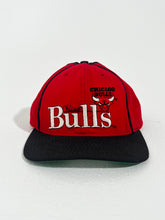 Vintage 1990's Chicago Bulls Logo Red Snapback Hat