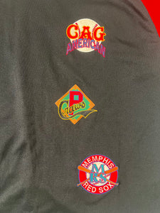 Vintage Negro League AOP Patches Buttoned Baseball Jersey Sz. 8XL