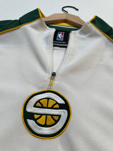 Vintage Y2k Seattle Supersonics Reebok Warm Up Shirt Sz. 3XL