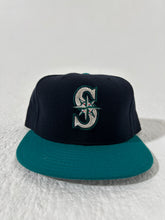 Vintage Seattle Mariners 100% Wool Fitted Hat Size 7 3/8