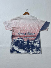 Vintage 1992 AOP Sailing Stars and Stripes America's Cup T-Shirt Sz. XL