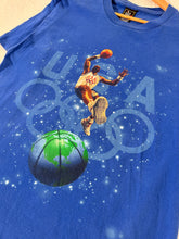 Vintage 1990s USA Olympics Basketball Dunking T-Shirt Sz. L