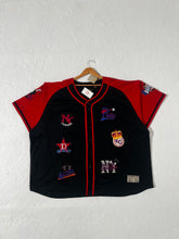 Vintage Negro League AOP Patches Buttoned Baseball Jersey Sz. 8XL