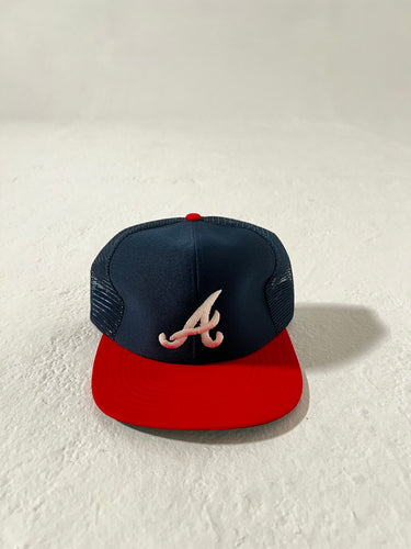 Vintage 1980's DEADSTOCK Atlanta Braves Trucker Snapback Hat