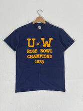 Vinage 1970's UW Washington Huskies "1978 Rose Bowl Champions" Navy T-Shirt Sz. L