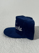 Vintage Seattle Seahawks Script Blue Corduroy Sports Specialties Snapback Hat