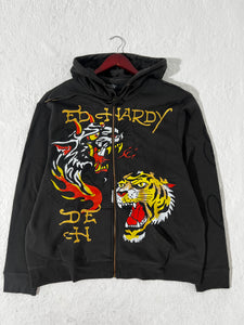 Tiger Ed Hardy Zip Up Hoodies