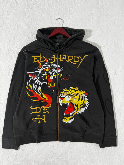 Tiger Ed Hardy Zip Up Hoodies