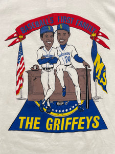 Vintage The Griffeys "Baseball's First Family" Seattle Mariners T-Shirt Sz. L