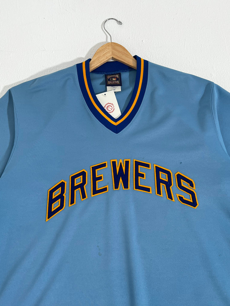 light blue brewers jersey