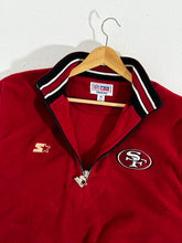 Vintage 1990's San Fransisco 49ers Starter Quarter-Zip Fleece Jacket Sz. M