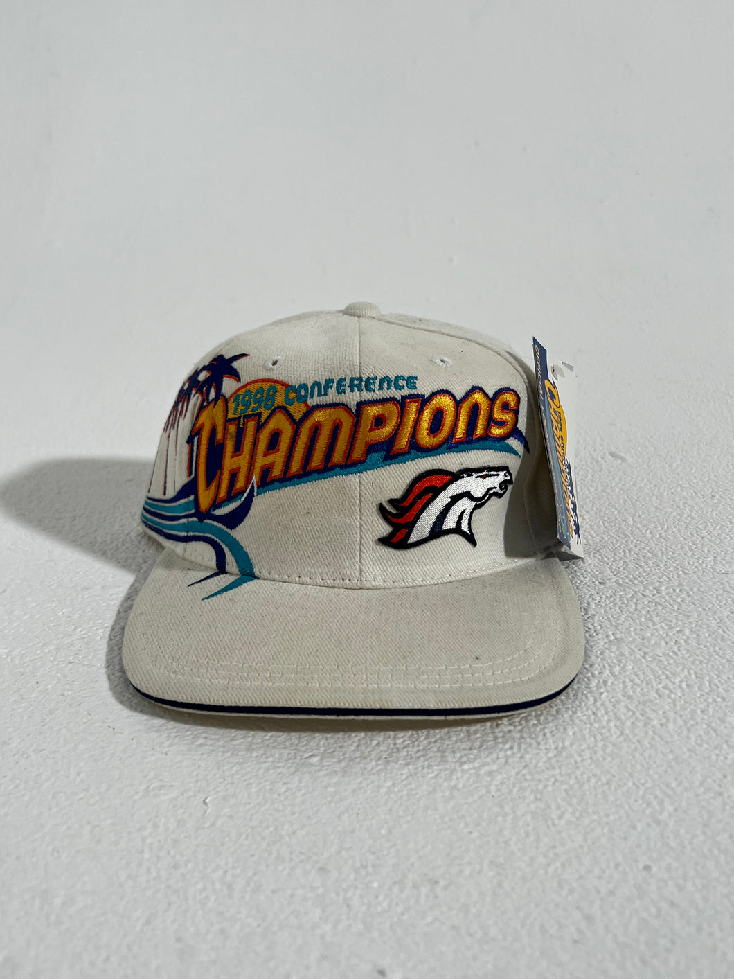 RS Vintage Denver Broncos 1998 Conference Champions Snapback Hat NWT