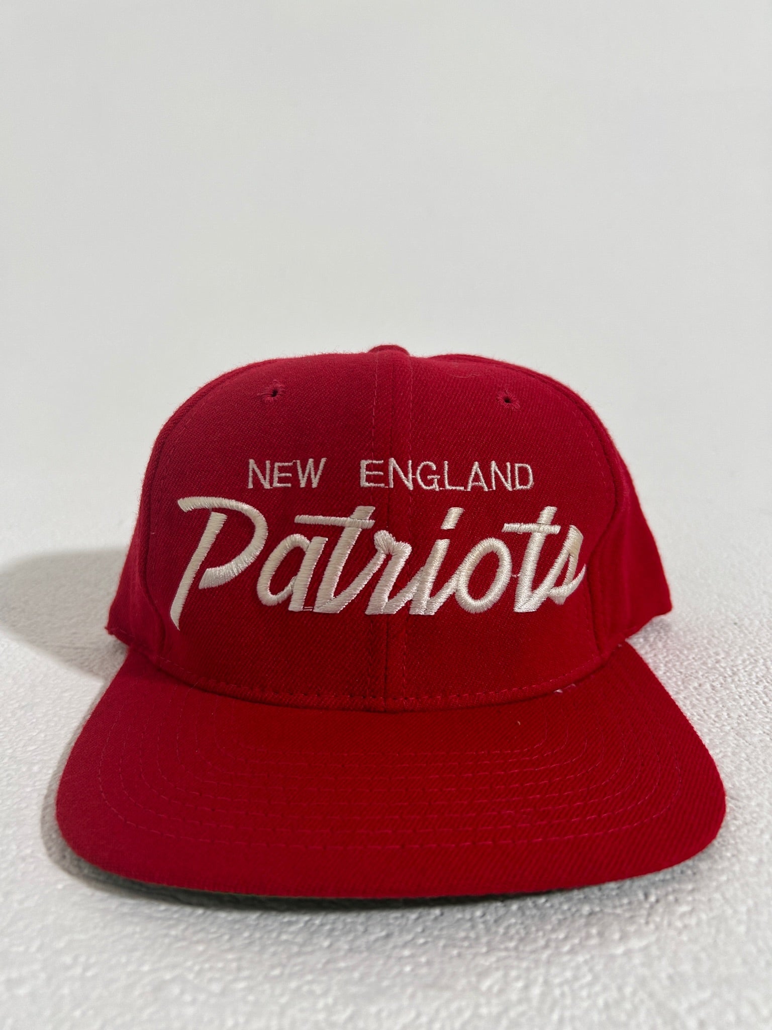 Vintage 1990's New England Patriots Sports Specialties Script Snapback