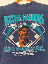 Vintage Ken Griffey Jr. Seattle Mariners Navy Baseball T-Shirt Sz. L