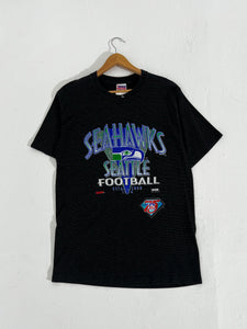 Vintage 1990's Seattle Seahawks NFL 75th Anniversary T-Shirt Sz. XL