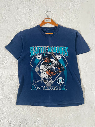 Vintage Ken Griffey Jr. Seattle Mariners Navy Baseball T-Shirt Sz. L