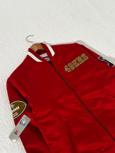 San Francisco 49ers Heavyweight Satin Mitchell & Ness Red Jacket Sz. S (NWT)