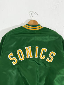 Vintage 1990's Seattle SuperSonics Satin Jacket Sz. L