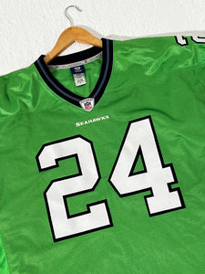 "Beast Mode" Marshawn Lynch Seattle Seahawks Green Alternate Jersey Sz. 56 (3XL)