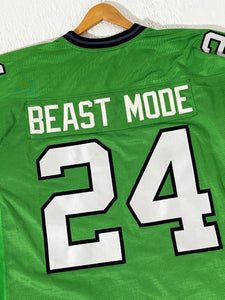 "Beast Mode" Marshawn Lynch Seattle Seahawks Green Alternate Jersey Sz. 56 (3XL)