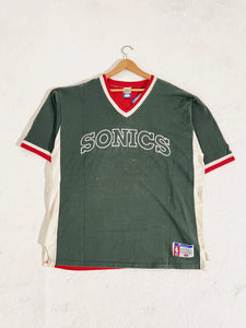 Vintage Seattle Supersonics Champion Warm Up Top Sz. XL