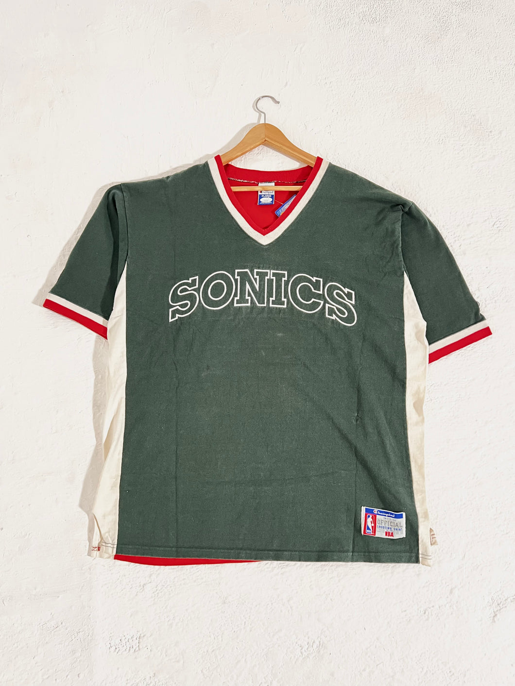 Vintage Seattle Supersonics Champion Warm Up Top Sz. XL