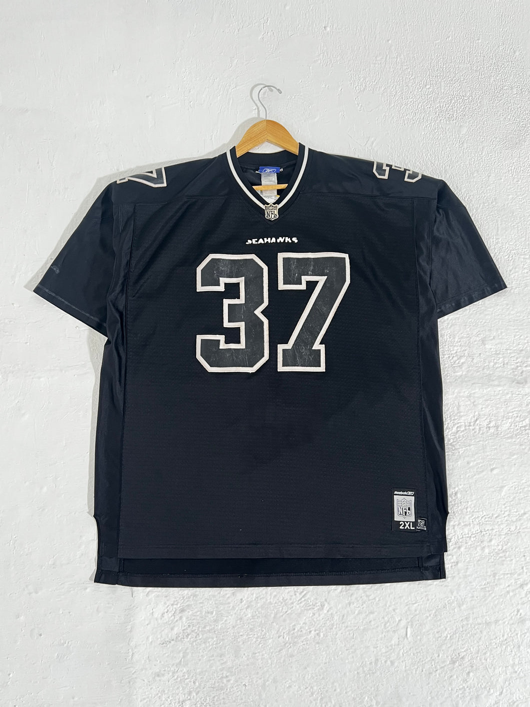 Vintage Seattle Seahawks Black Shaun Alexander NFL Reebok Jersey Sz. XXL