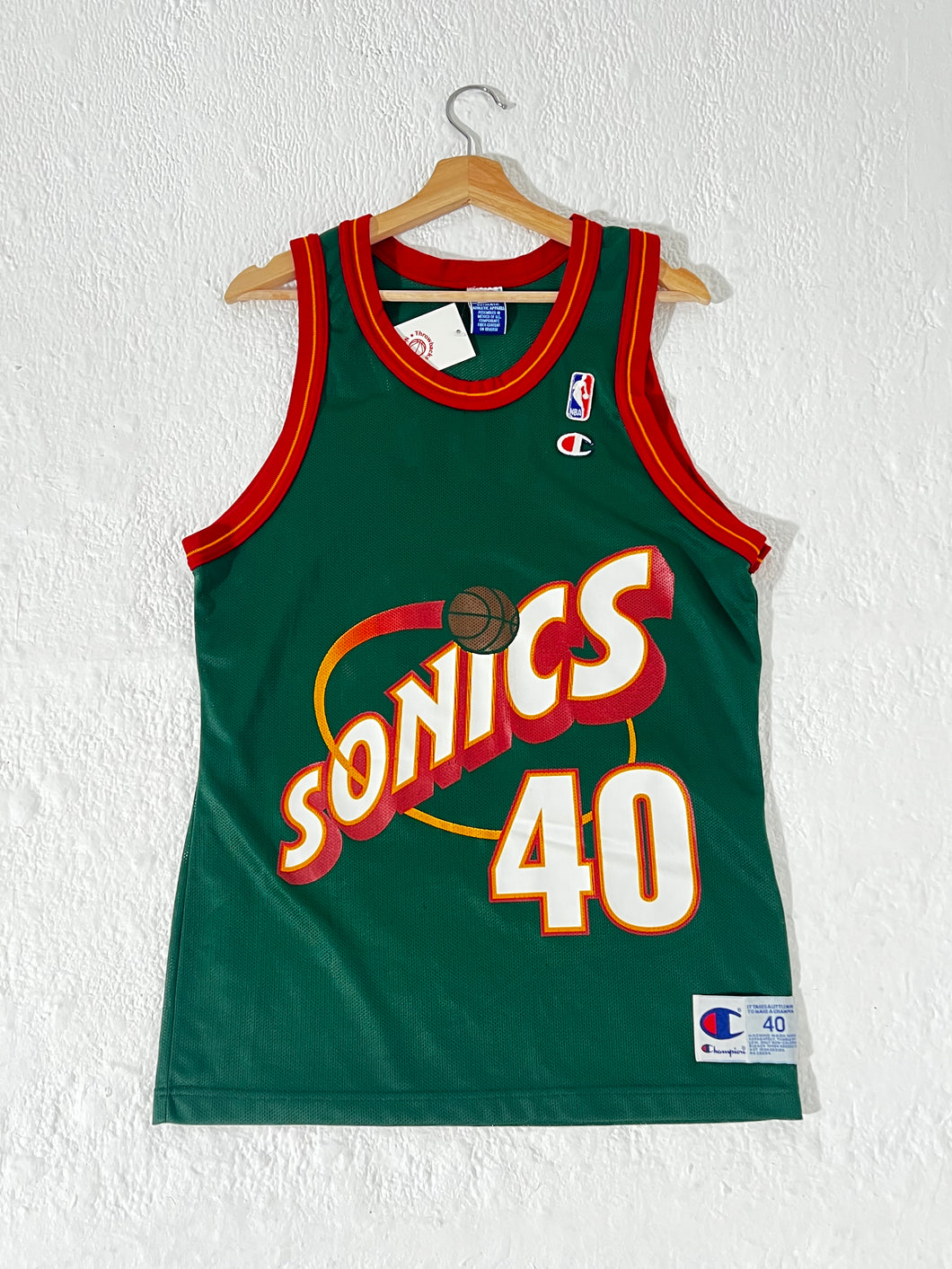 Vintage Shawn Kemp Seattle Supersonics Jersey Sz. 40