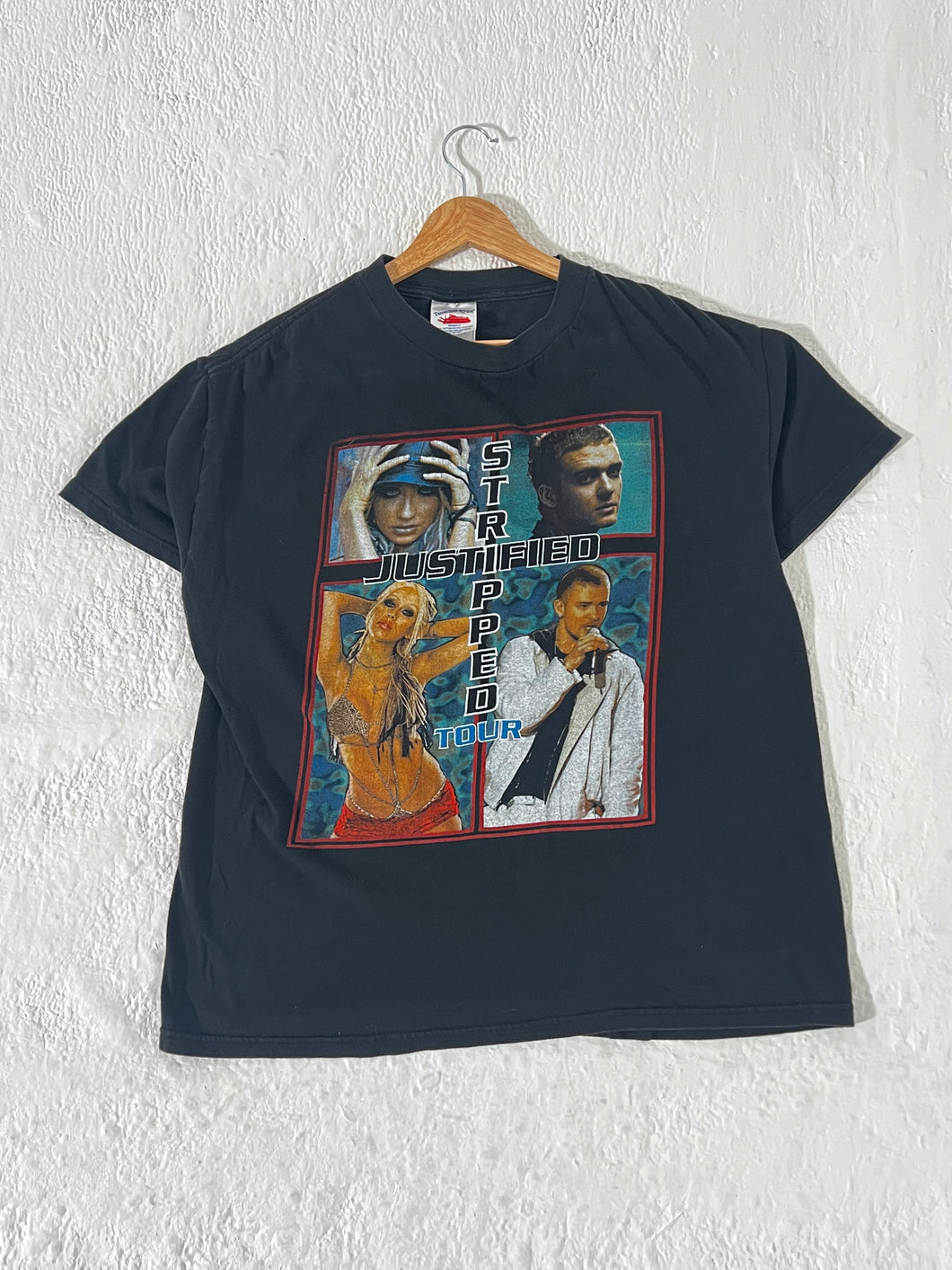 Y2K Justin Timberlake X Christina Aguilera Justified & Stripped Tour 03 Size M