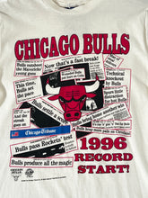 Vintage 1990 Chicago Bulls Record Start T-Shirt Sz. M