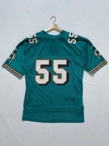 Vintage 2000's Junior Seau #55 Miami Dolphins Jersey Sz. L RS