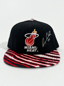 Vintage 1990's ZUBAZ Miami Heat "Rony Seikaly Signature" Snapback Hat