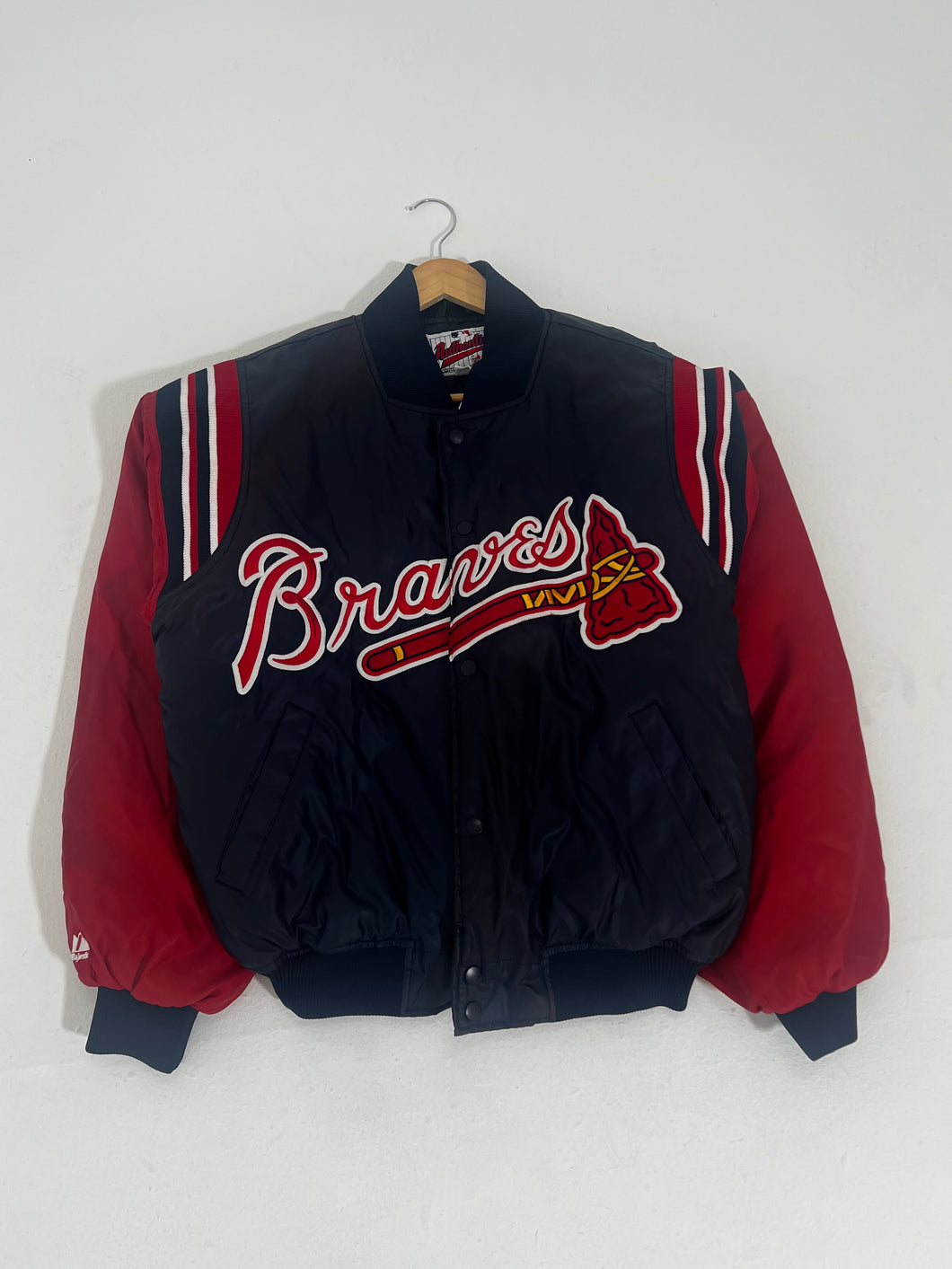 Vintage 2000's Authentic MLB Atlanta Braves Bomber Jacket Sz. M