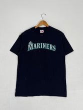 Vintage 1990's Majestic MLB Seattle Mariners "My Oh My" #11 T-Shirt Sz. L