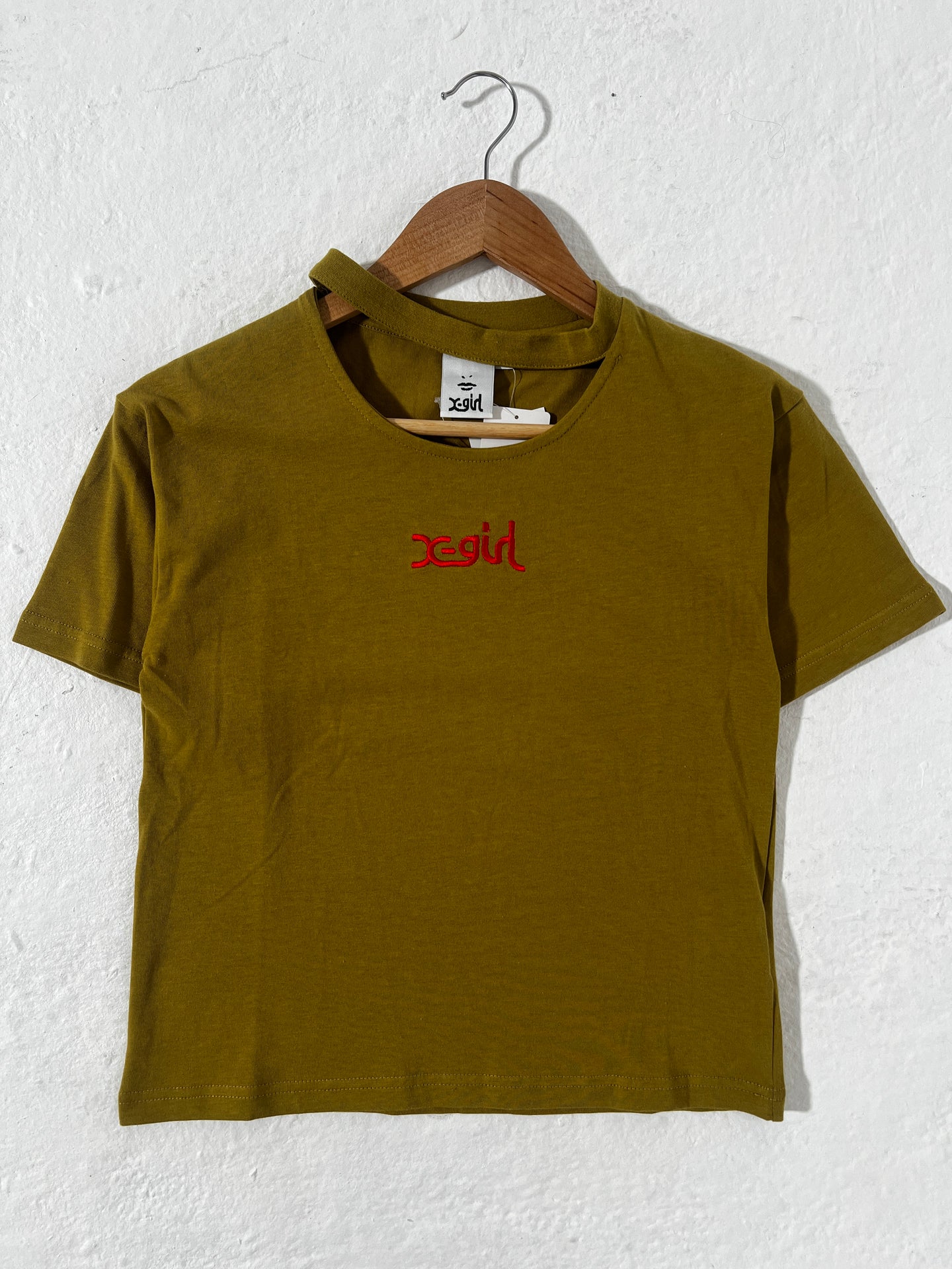 X-Girl Cutout Neckline Baby T-Shirt