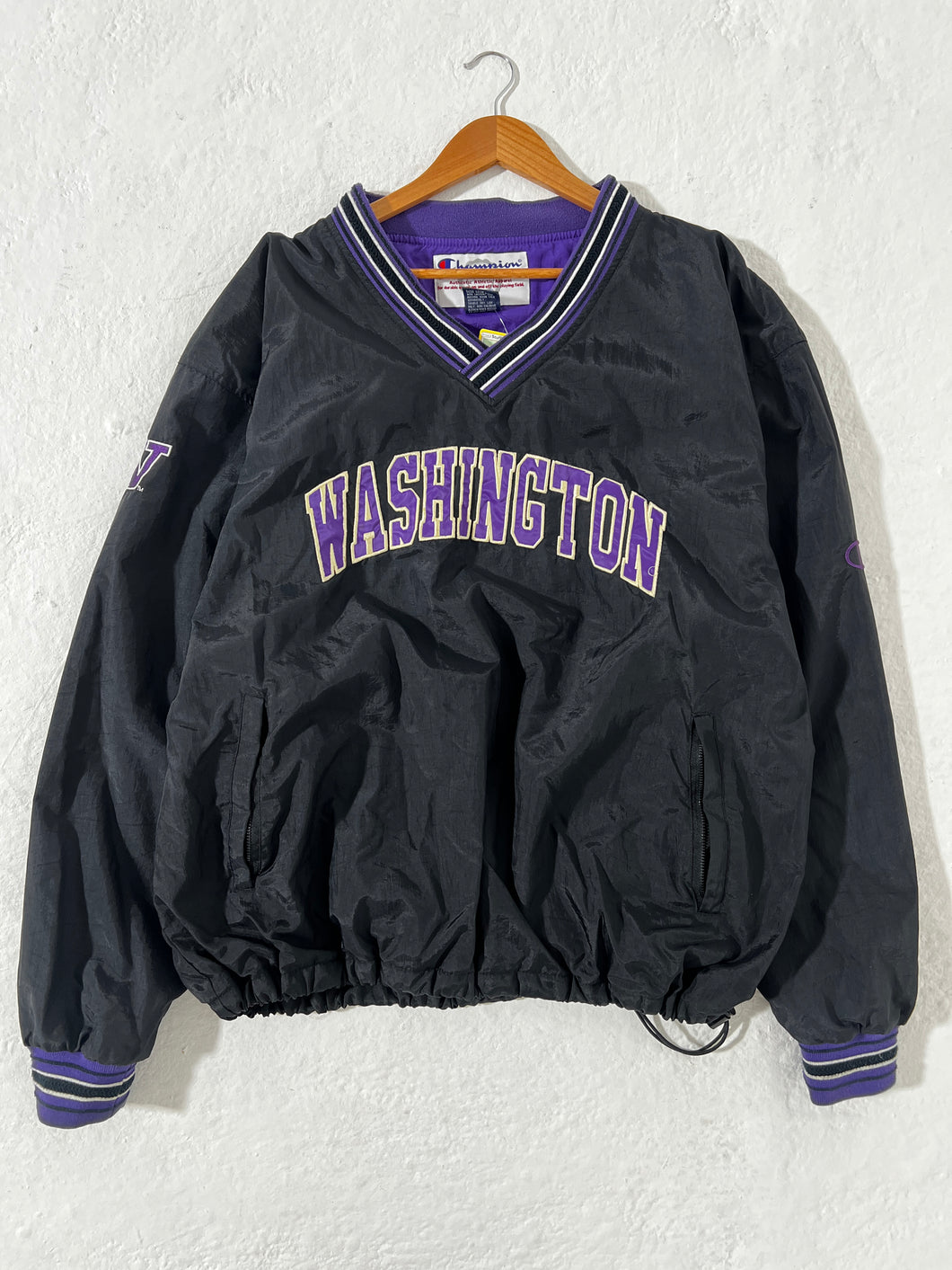 Vintage 1990's University of Washington UW Huskies Pullover Jacket Sz. XL