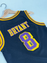 Vintage 1990's Kobe Bryant Cursive Los Angeles Lakers Black Jersey Sz. M
